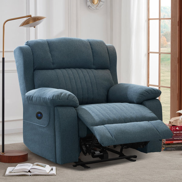 Light blue recliner discount chair